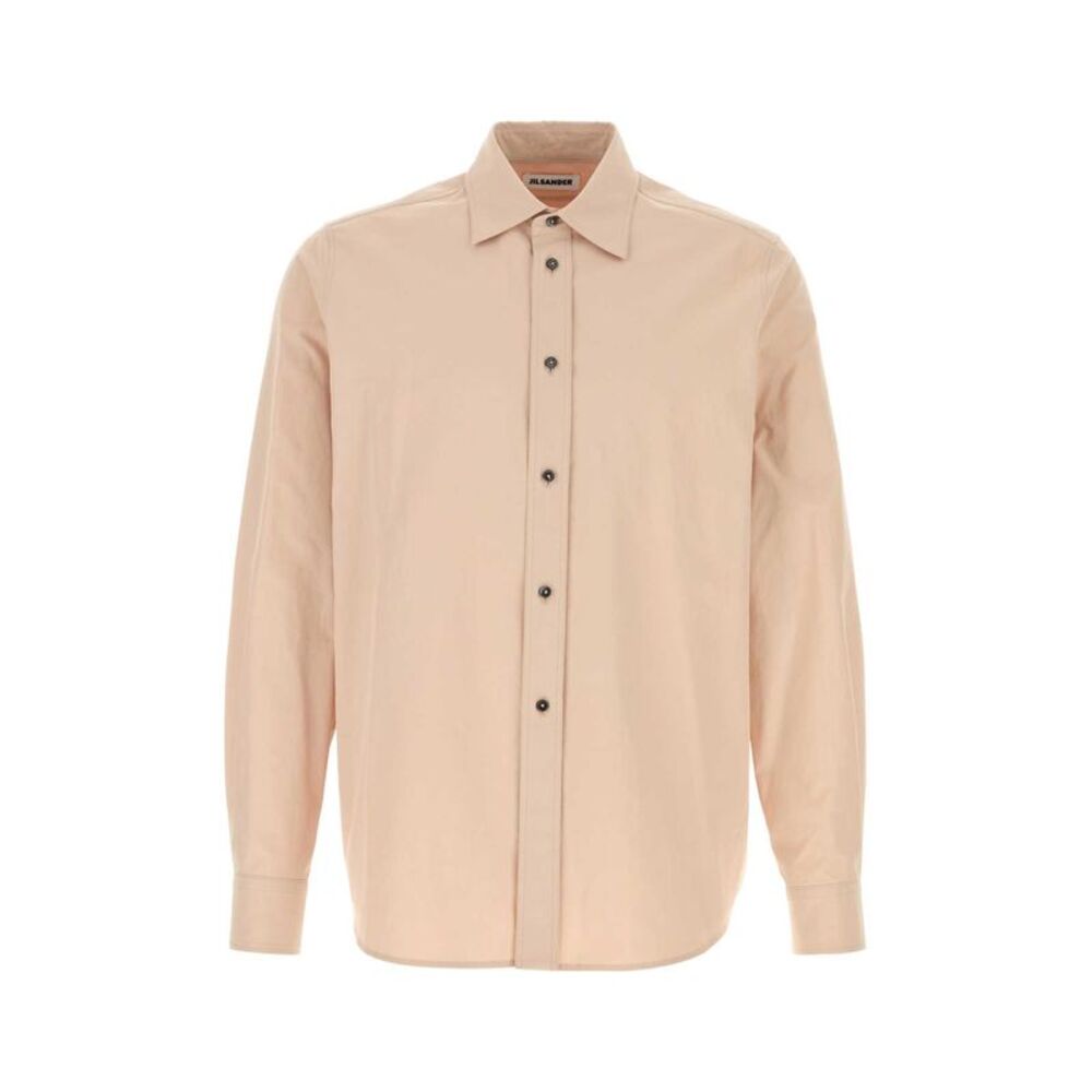Jil Sander Men Light Pink Cotton Shirt